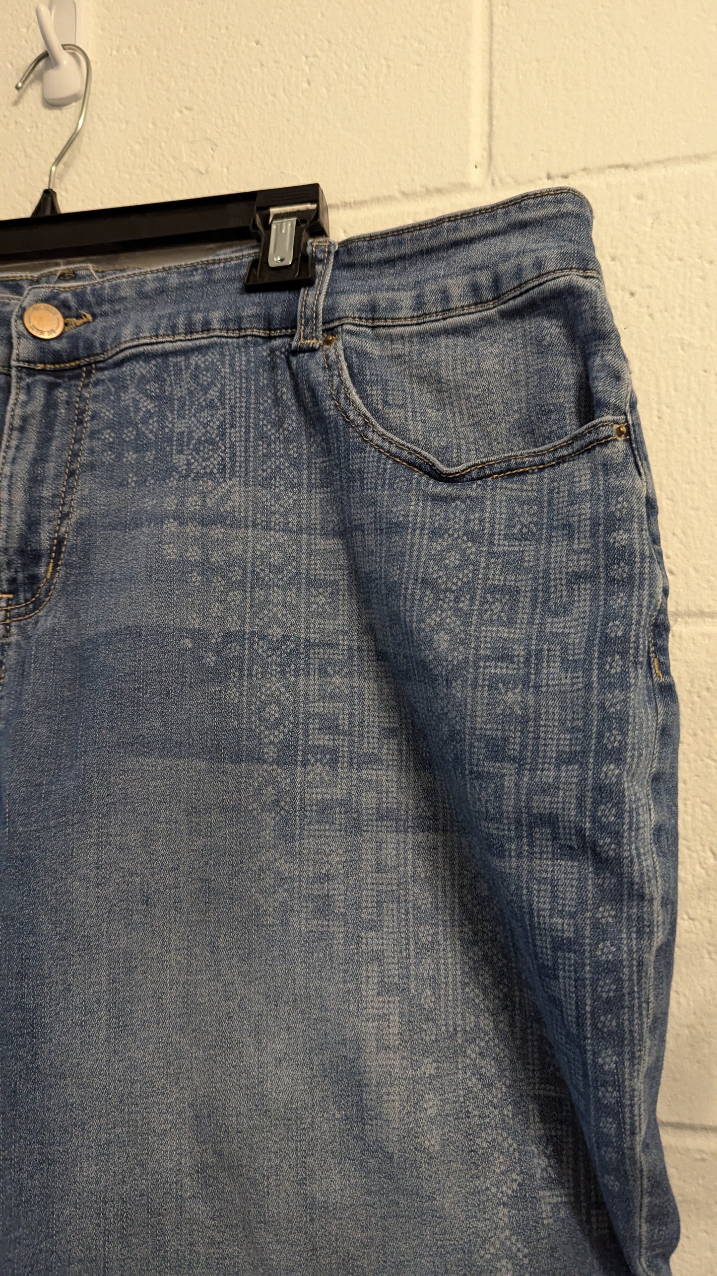 D/C Jeans Denim Shorts w/Pattern - Size 24