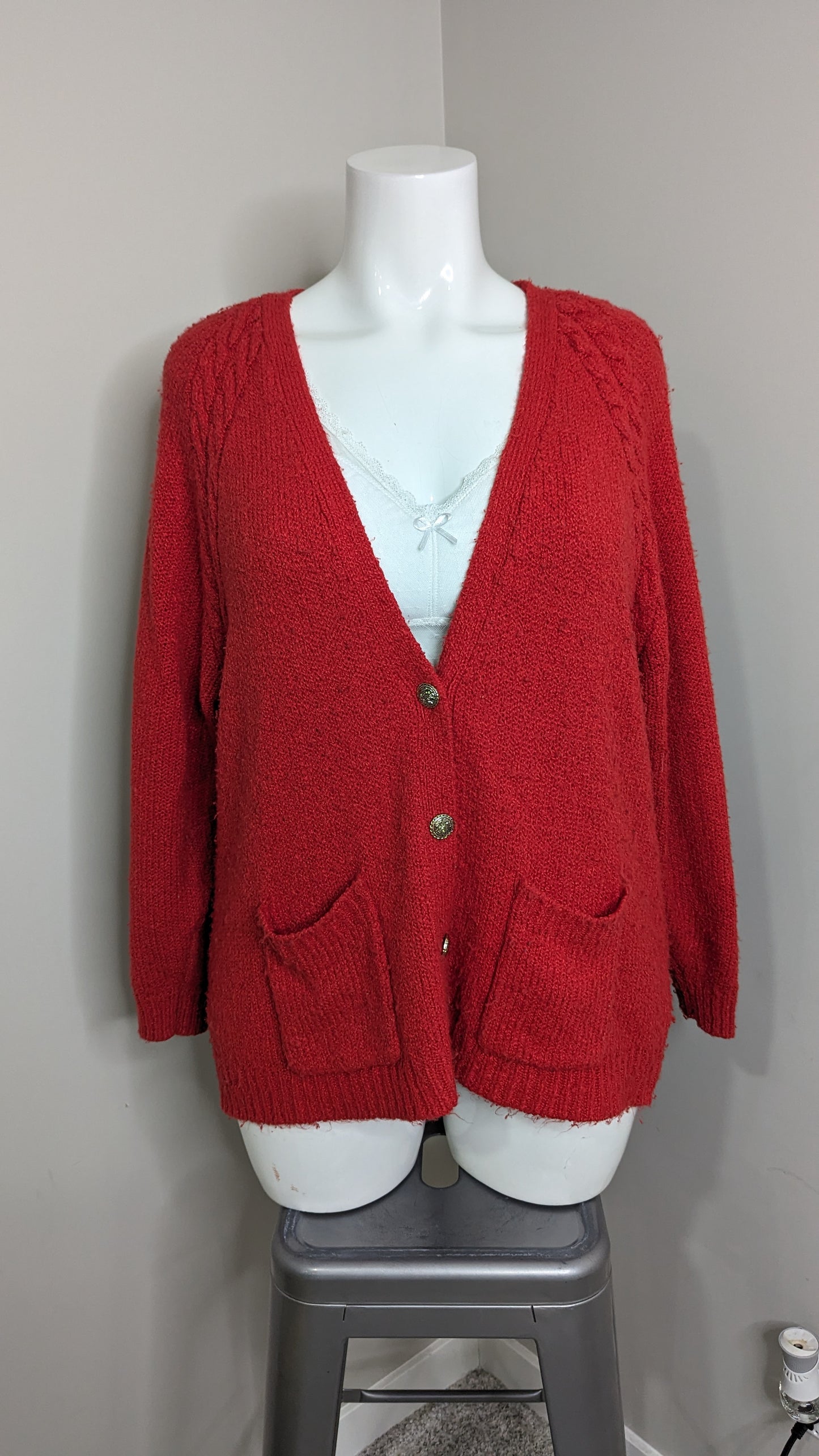 Vintage Alia knit cardigan - Size XL