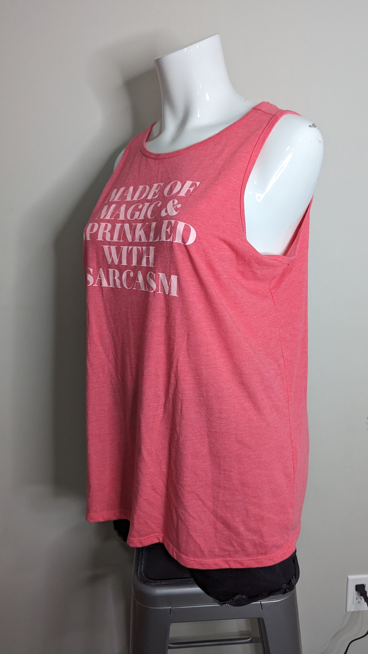 Torrid Signature Jersey Everyday Pink Crew Neck Made of Magic Tank - Size 3(X)