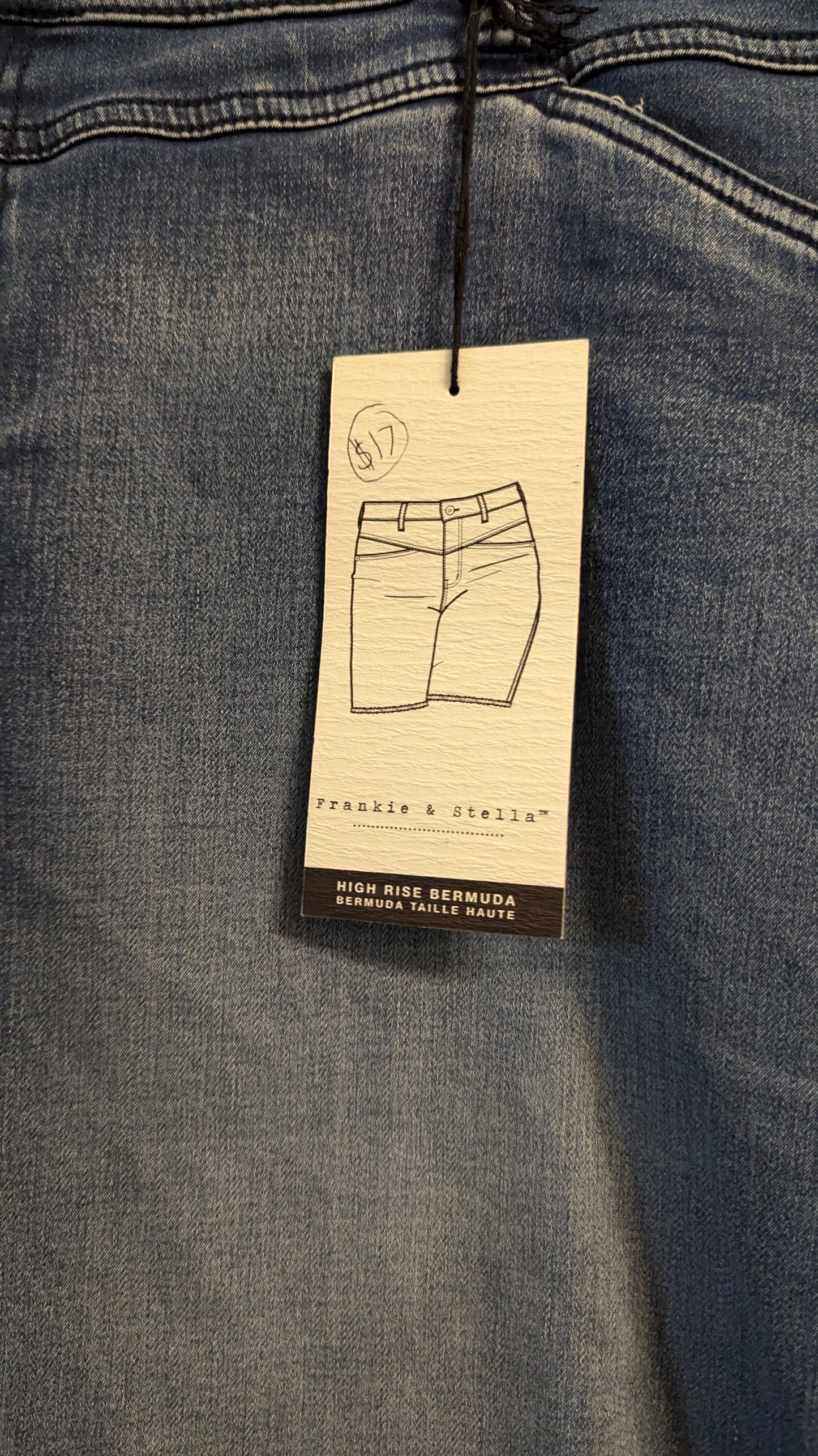 Frankie & Stella High Rise Bermuda Short - Size 24W NWT