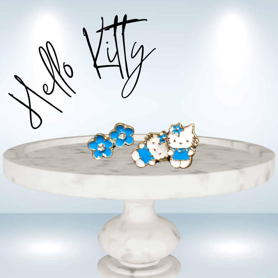 Hello Kitty Inspired Earrings - Multiple Colors Available