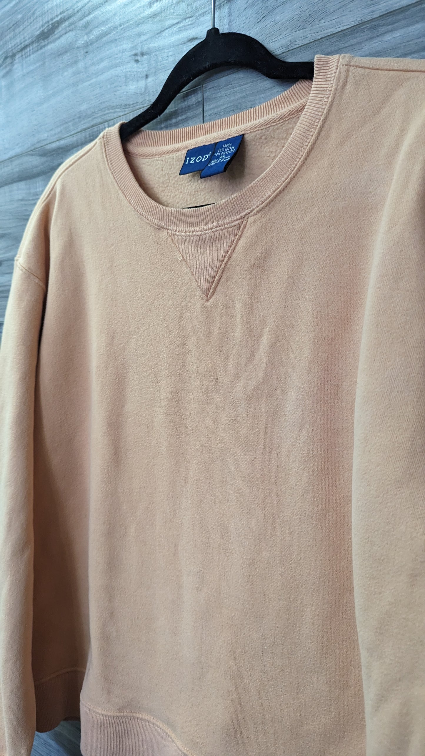 Vintage Peach IZOD Sweatshirt - Size XL