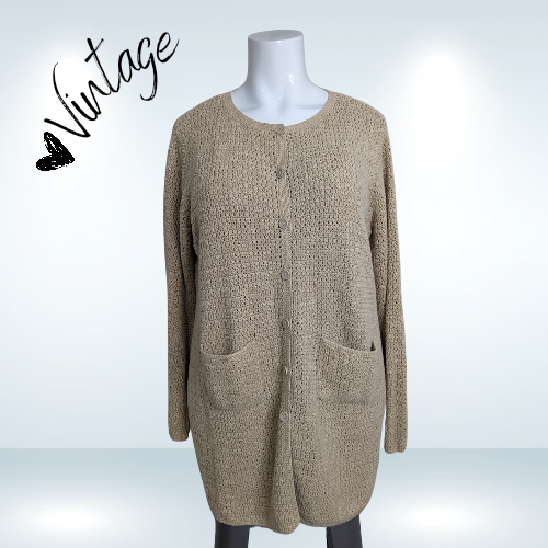 Vintage Cotton Ginny Cardigan - Size M+ (Fits 2X)