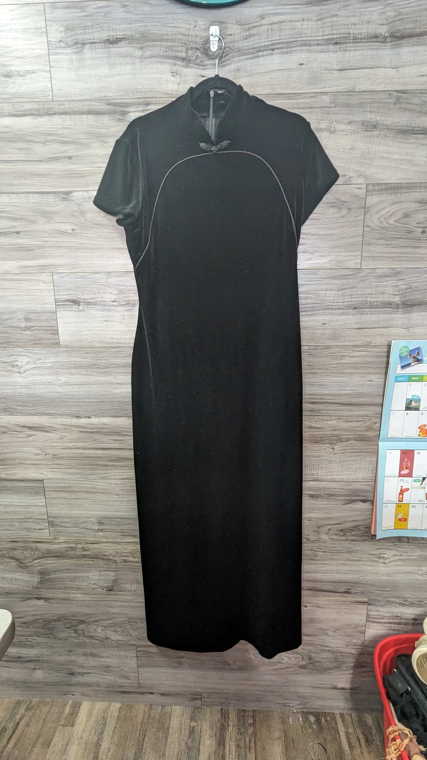 Vanessa Stevens Velvet Qipao Dress - Size Large