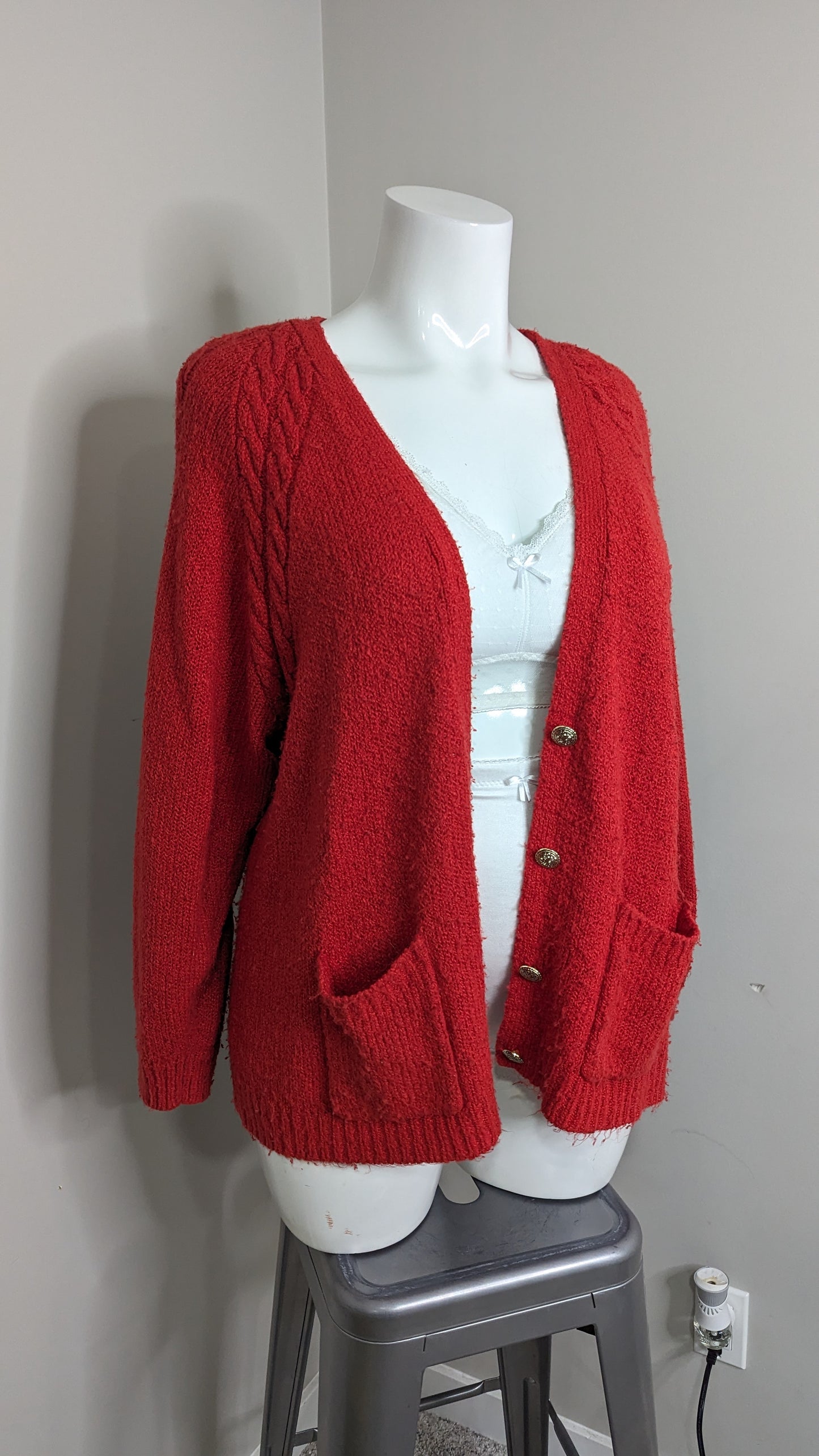 Vintage Alia knit cardigan - Size XL